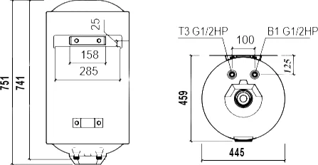 накопительный водонагреватель thermex titaniumheat 80 v электрический