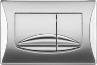 Кнопка смыва для инсталляции OLI River Dual River Dual 638506 для унитаза, пластик, цвет матовый хром