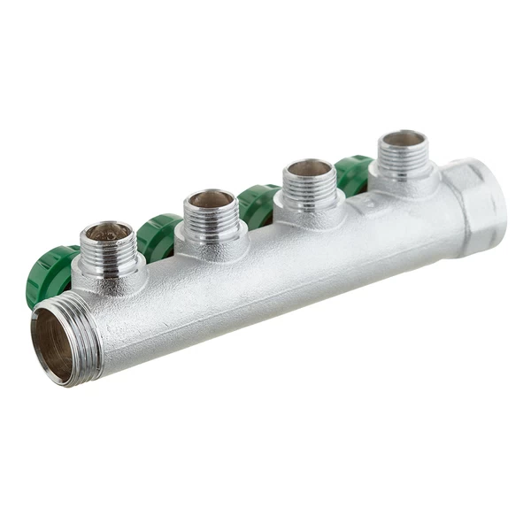 коллектор stout 1 вр(г) х 4 выхода 1/2 нр(ш) х 1 нр(ш) регулирующий (smb-6850-011204)