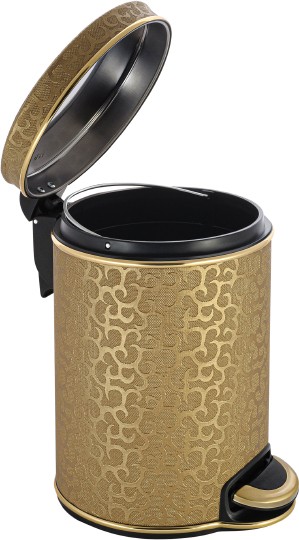 Ведро для мусора Geralis V-FGG-B золото, 5 л