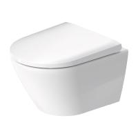 Унитаз Duravit D-Neo 45880900A1 подвесной, укороченный, безободковый, с сиденьем, белый