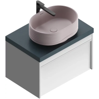 Тумба 69,3 см Kerama Marazzi Modula MOD.70.1+1\WHT, белый глянец 