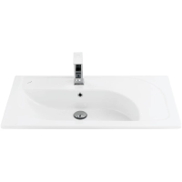 Раковина полувстраиваемая Creavit Trump 85 TP185-00CB00E-0000, белая