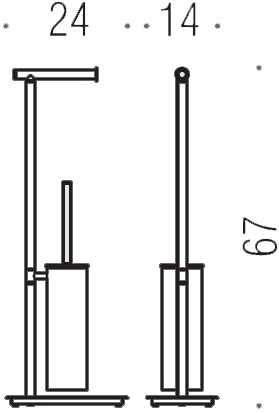 Напольная стойка Colombo Design Square B9907.BM