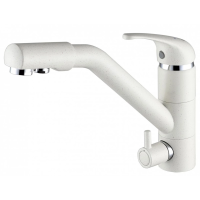 Смеситель для кухни Paulmark Hessen He213017-331, белый