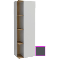 Пенал Jacob Delafon Terrace EB1179D-442 подвесной R, серый антрацит глянец