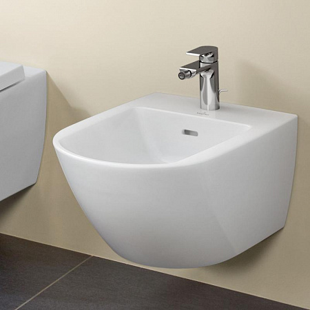 биде подвесное villeroy & boch subway 3.0 44700001 alpin