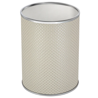 Мусорное ведро 7,5л, белый хром Geralis Romb M-RWH-S