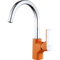 Смеситель для кухни D&K Berlin Kunste DA1432413 Хром Оранжевый