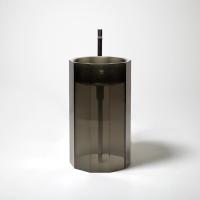 Antonio Lupi Vitreo Раковина 50х89 см, без отв., напольная, слив в пол, Cristalmood, цвет: Fume