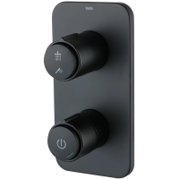 Смеситель для ванны с душем IDDIS Slide SLIBLBTi67 С ВНУТРЕННЕЙ ЧАСТЬЮ, черный матовый