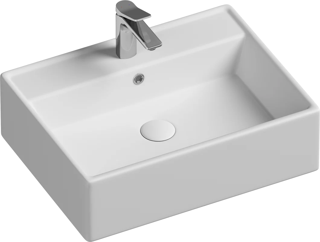 Раковина Ceramicanova Element CN6046 накладная, 59x45 см, белая