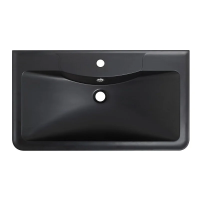 Раковина BelBagno 100 BB1000/455-LV-ART-ALR-NERO Черная матовая