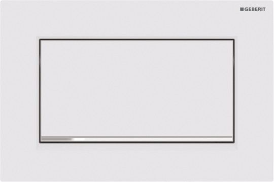 Кнопка для инсталяции Geberit Sigma 30 115.893.JT.1 белый матовый / цвет хром глянцевый