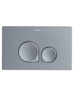 Кнопка смыва для инсталляции ARROW AHM051G для унитаза, АБС-пластик, цвет глянцевый серый