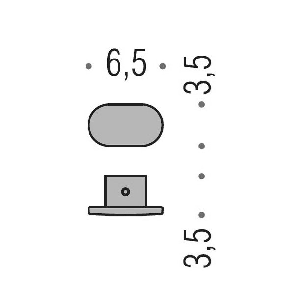 Colombo Design Basic Крючок овальный, хром