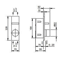 внутренняя часть fantini 44 00 t085a смесителя для душа