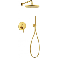 Душевая система Cezares Eco ECO-DSET-BORO Брашированное золото