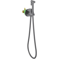 Гигиенический душ Timo Saona 2337/18SM со смесителем, вороненая сталь