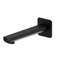 Излив Newform Haka 72088.01.093 для ванны 21.1см, настенный, 1/2”, цвет черный матовый