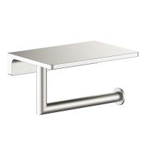 Держатель туалетной бумаги Timo Saona 13043/13 с полкой для телефона, никель