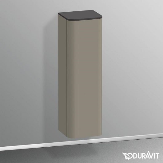 шкаф-пенал duravit happy d.2 plus hp1261r9292 stone grey satin matt