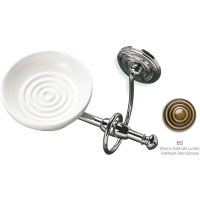 Мыльница Stil Haus Idra I09(25-BI) настенная, бронза/белый