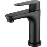 Смеситель для раковины Wonzon & Woghand Alfa WW-A40202-MB черный матовый