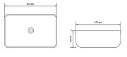 раковина aquanet soul-1-mb 00245833 50x40 см, накладная, цвет черный матовый