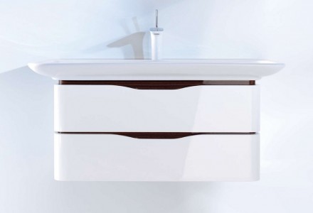 раковина полувстраиваемая 100 см duravit puravida 0371100000