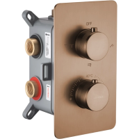 Термостат для ванны Boheme Cell 134-3-BRB встраиваемый, бронза матовая