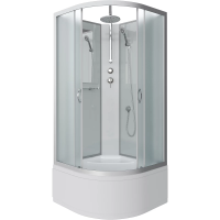 Душевая кабина Niagara Classic NG-2309-14BKT 100x100 см, с тропическим душем