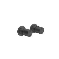 Смеситель Gessi Habito Diamantao 70636#706 для душа, встраиваемый, термостатический, с перелючателем на 3 положения, внешняя часть, цвет Black Metal PVD