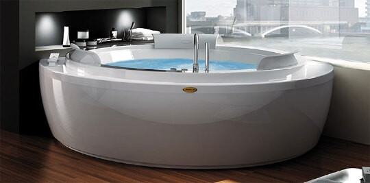 акриловая ванна jacuzzi nova 9f43-554a 160x160 см, с гидромассажем