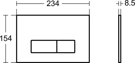 кнопка для инсталляции ideal standard oleas™ p2 r0119jg