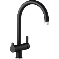 Смеситель для кухни Blanco Trima 526274 Silgranit, с подключением к фильтру, цвет черный