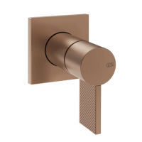 Смеситель Gessi Inverso Diamantato 73609#708 для раковины, настенный, цвет Copper Brushed PVD