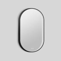 Зеркало в ванную с подсветкой Esbano ES-3311FVD 50x90 см для ванной комнаты овальное, со встроенной LED подсветкой с регулировкой цветовой температуры, с подогревом полотна (антизапотеванием), с сенсорным выключателем