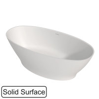 Ванна Whitecross Glock 0221.170080.200 отдельностоящая, композит, 170x80 см, перелив по центру, белая матовая