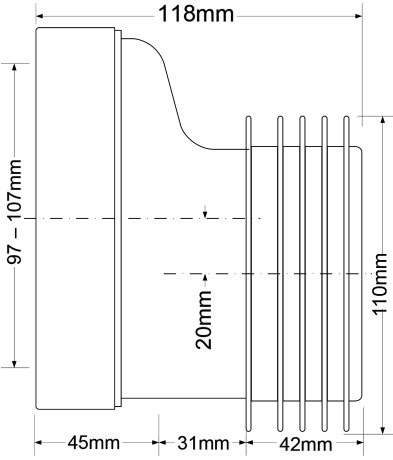 труба фановая 118 mcalpine mrwc4