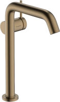 Смеситель для раковины Hansgrohe Tecturis S 73370140 CoolStart, с донным клапаном, бронза