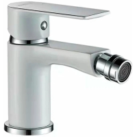 Смеситель Haiba HB505 HB50505-8 для биде, без донного клапана, хром/белый