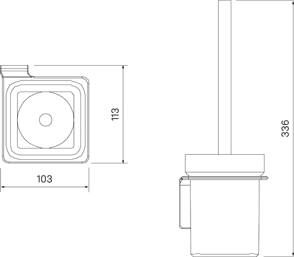 Ёршик для унитаза Iddis Slide SLISCG0i47 хром