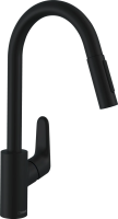Смеситель Hansgrohe Focus M41 31815670 для кухни, черный матовый