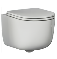 Унитаз Hatria Futura Y9BA01/Y9D501 подвесной, безободковый, слив Vortex, с сиденьем, белый