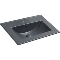 Раковина Vincea VBS-13960MA 61,3х46,6 см, цвет антрацит матовый