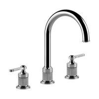 Смеситель Gessi Venti20 65016#031 для раковины, на 3 отв., излив: 17.2 см, цвет хром