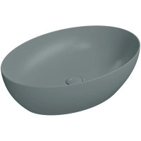 Раковина GSI Pura 884204 накладная, 60x42 см, цвет Agave opaco (Зеленый матовый)