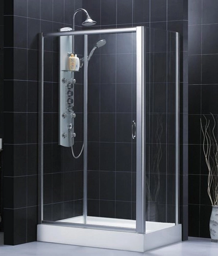 душевой уголок rgw passage pa-42 (1300-1320)х900 профиль хром, стекло чистое