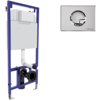 Инсталляция Berges Novum 040223 для унитаза с клавишей смыва Хром